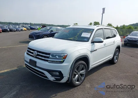2019 Volkswagen Atlas 3.6L V6 Sel R-Line z USA, uszkodzony, nr VIN 1V2RR2CA0KC614026